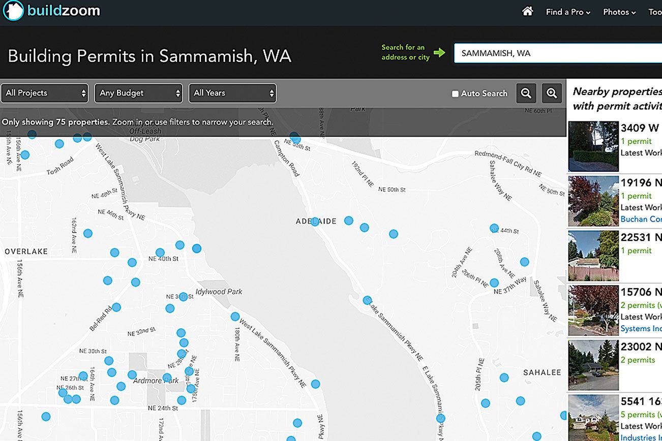 BuildZoom offers Issaquah, Sammamish one-stop shop for tracking local construction