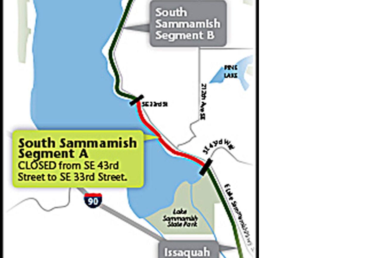 South Sammamish segment of East Lake Sammamish Trail closure begins today