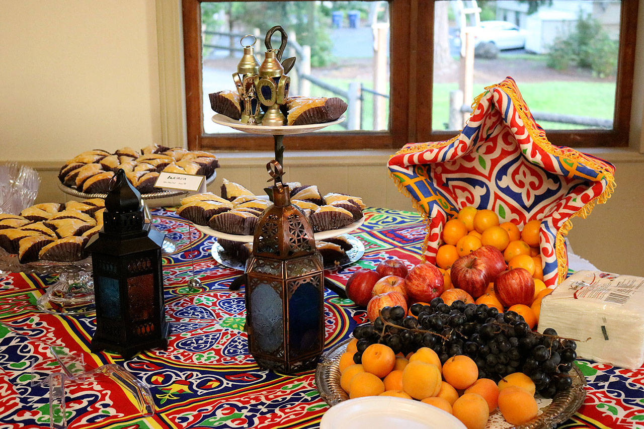 Organizers shared their traditional Ramadan recipes and decorations for the celebration. As with Christmas, there are certain decorations that are brought out every year just for Ramadan. Nicole Jennings/staff photo