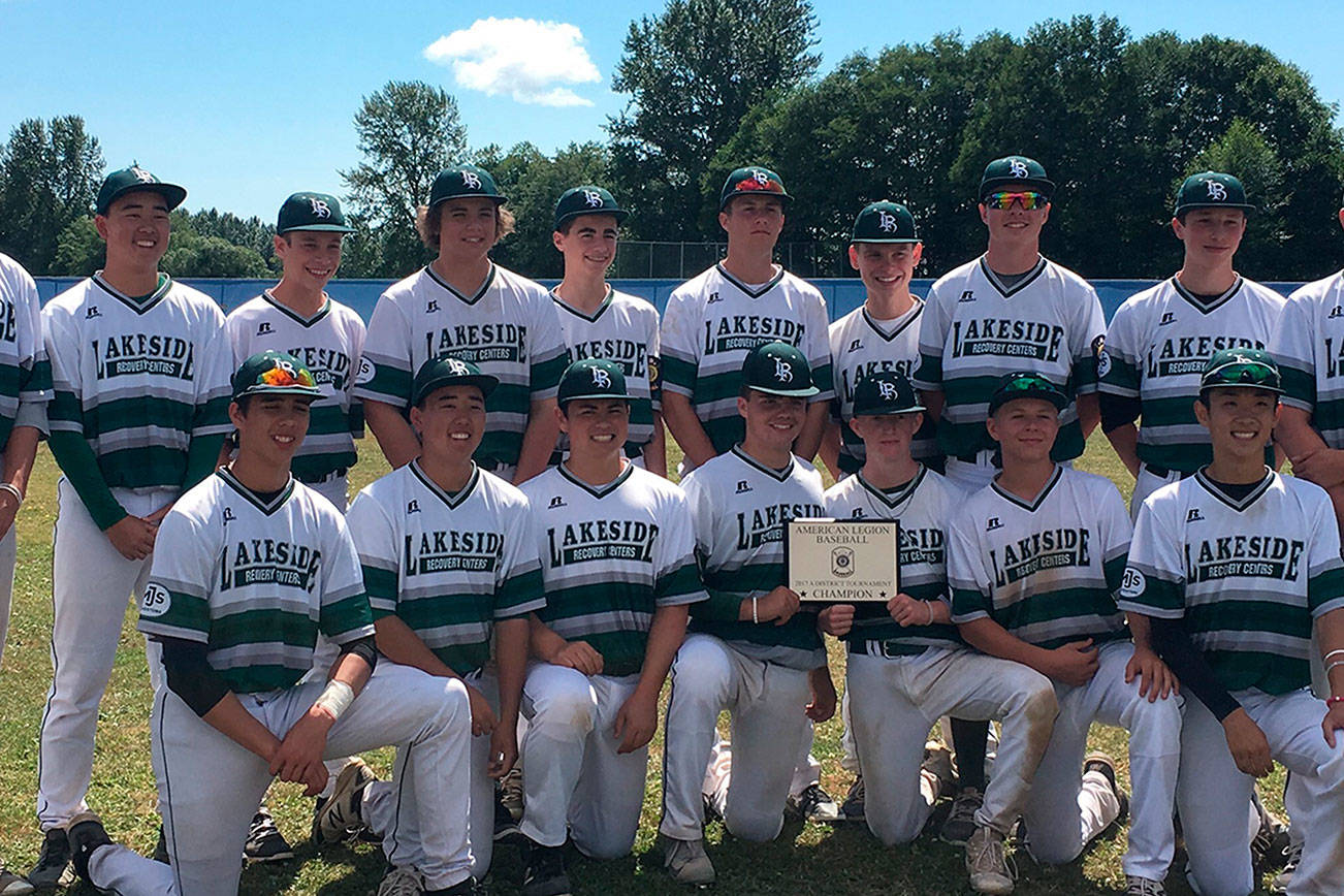 15U baseball team wins district title