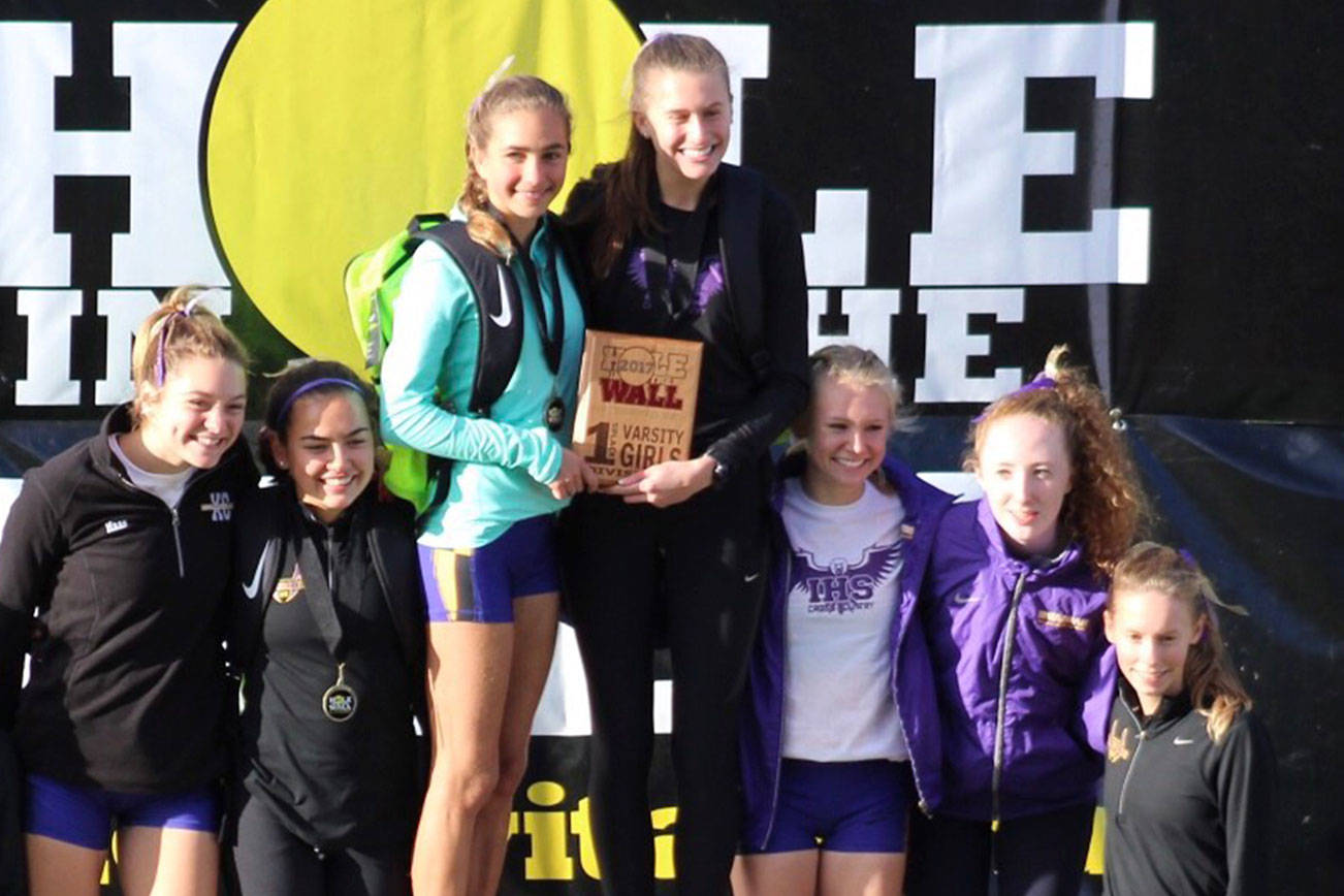 Photo courtesy of Steve Haas                                The Issaquah Eagles girls Cross Country team won the Nike Hole in the Wall Invitational on Oct. 7 at Lakewood High School in Arlington. The Eagles, who tallied 70 team points (low score wins in Cross Country), outscored second place Camas by 57 points (137 total team points). Issaquah senior Sami Corman captured fourth place (17:58.5), Julia David-Smith nabbed fifth place (17:59.4), Kenna Clawson registered a 10th place finish (18:11.1), Andie Kolasinski finished in 26th place (18:55.4), Lauren Haas finished in 29th place (18:57.3) and Emma Jordan finished in 75th place (19:54.1).