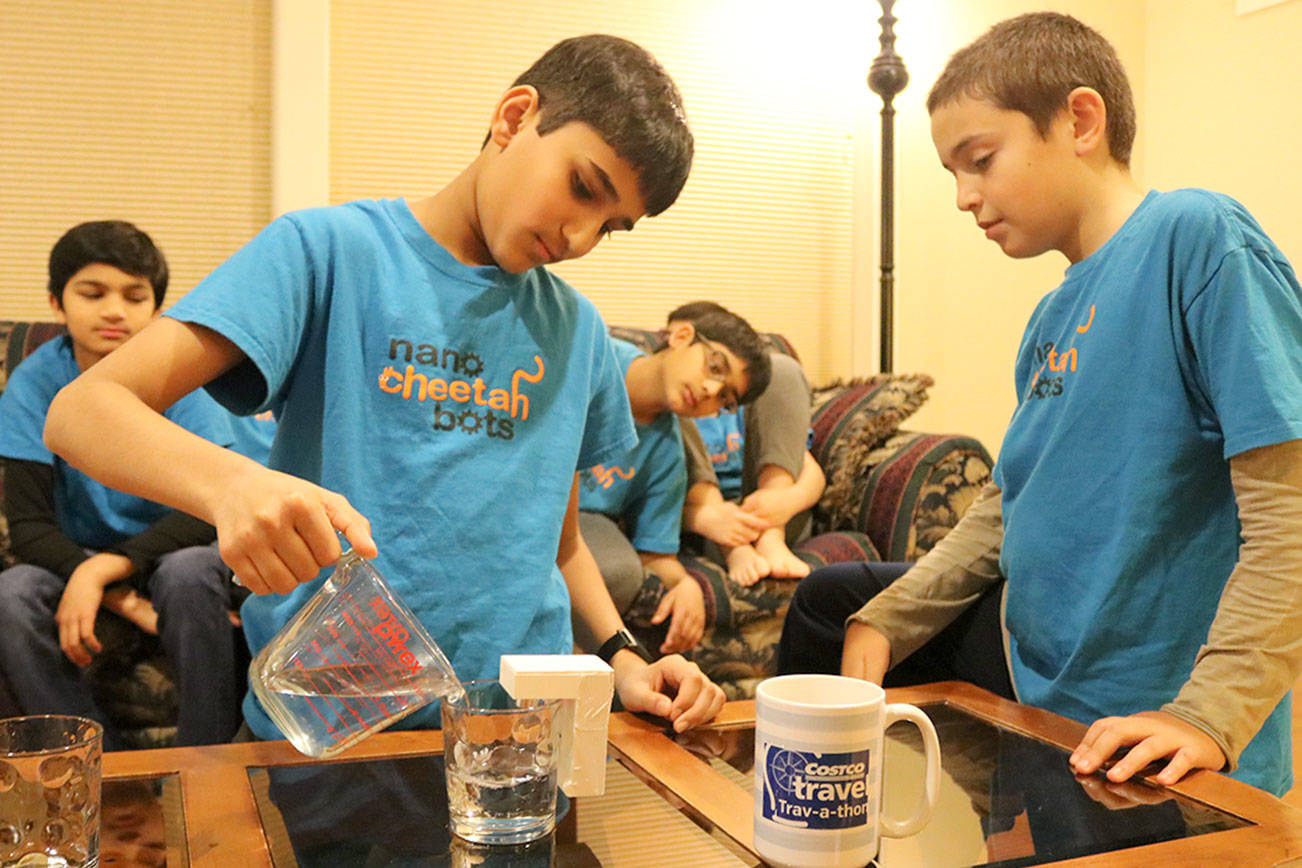Sammamish youth robotics team builds device to help the blind