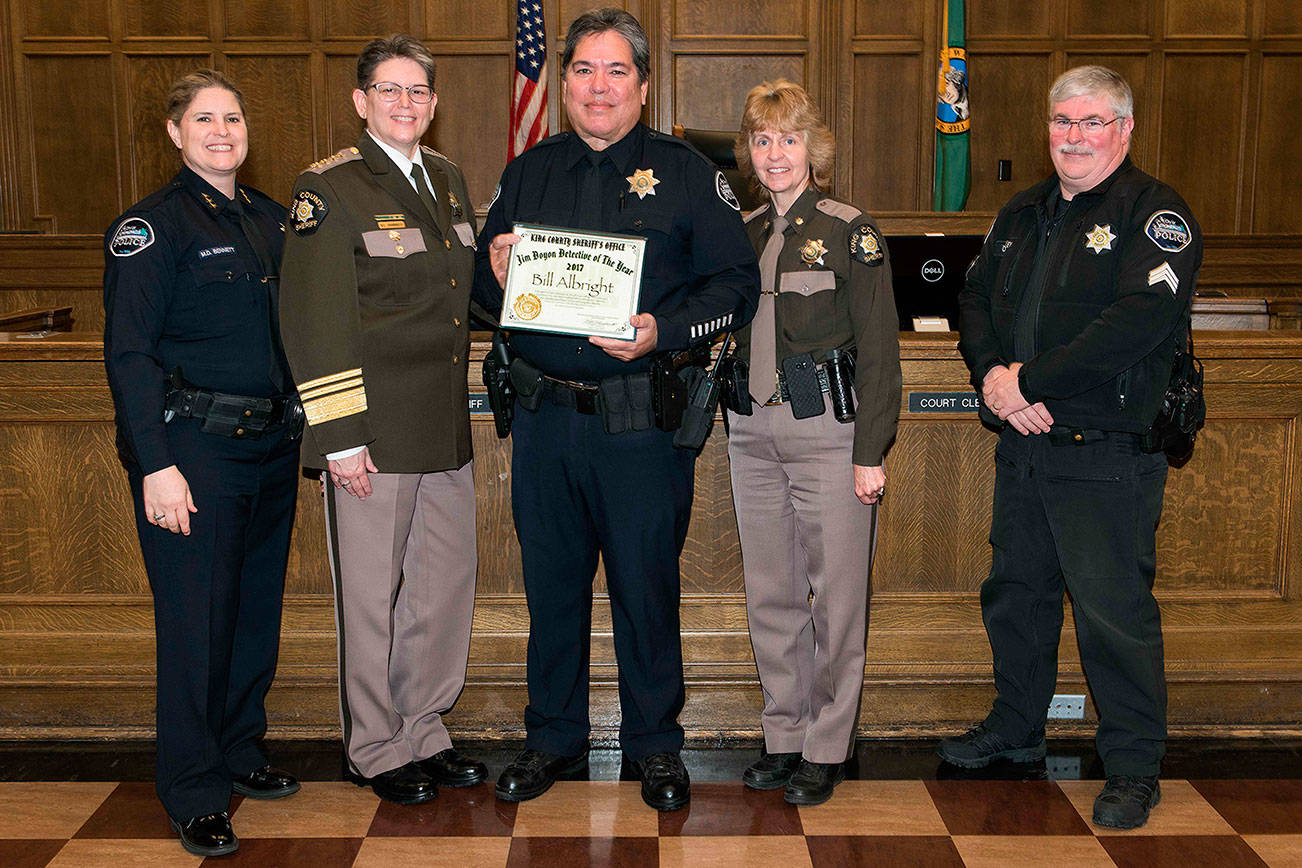 Sammamish detective receives sheriff’s office’s Detective of the Year award