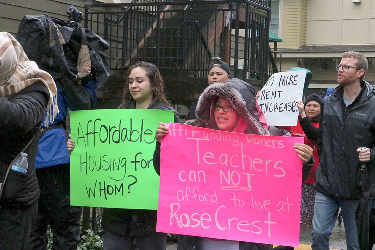 Low-income housing residents speak out against new management