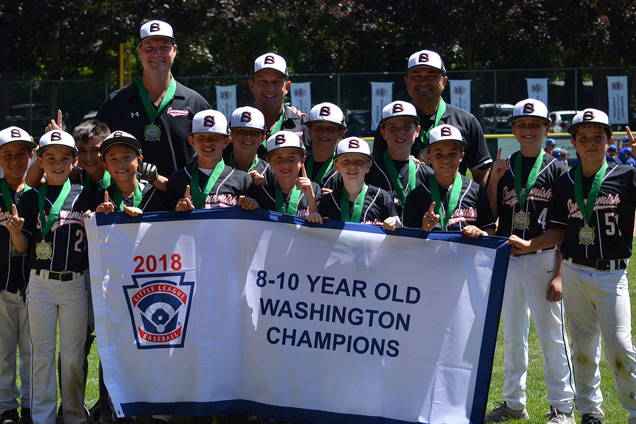 The Sammamish Little League 10U all-star team defeated the North Bothell all-stars 5-0 in state championship game on July 14.                                Photo courtesy of Edward Goldthwait