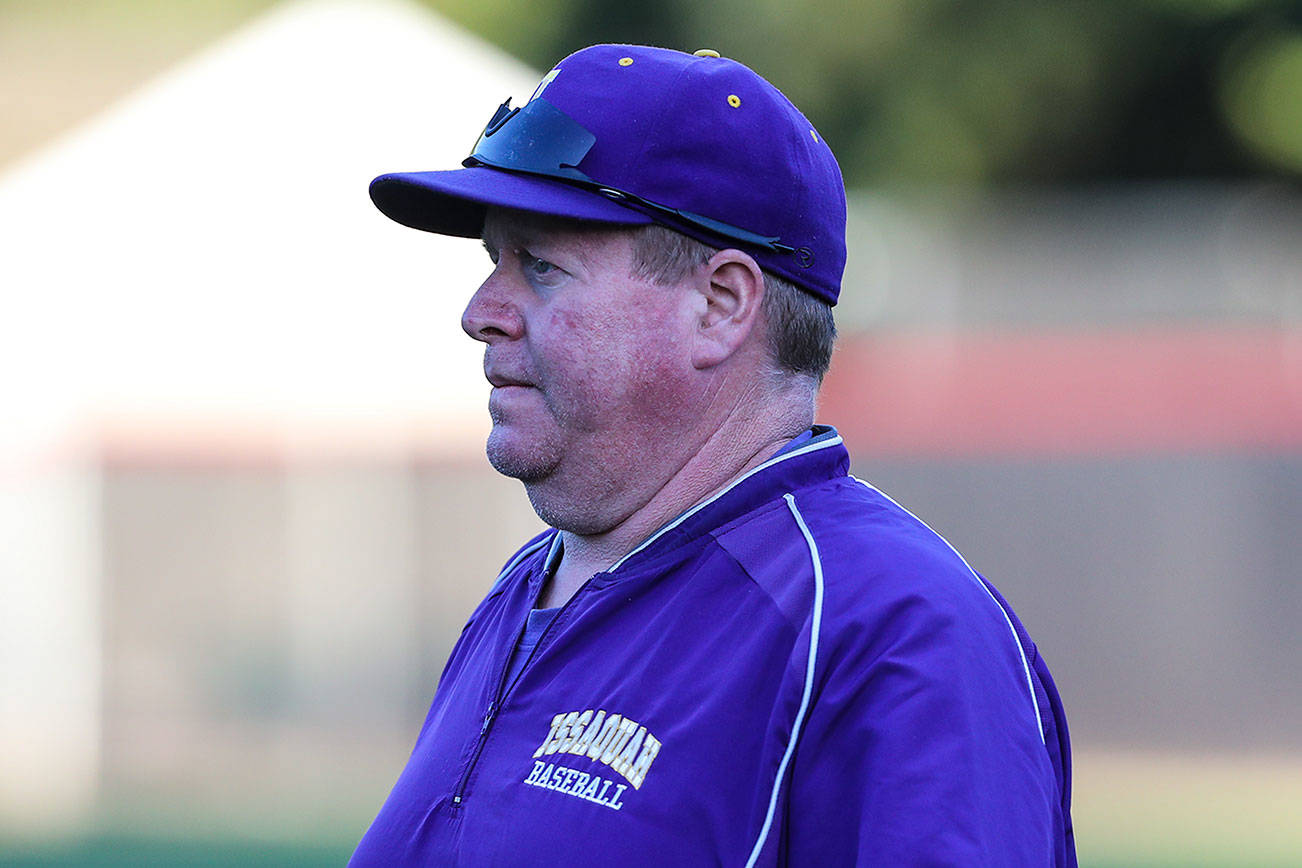 Issaquah Eagles head coach Rob Reese earned his 400th career win courtesy of the 4-2 victory against the Skyline Spartans. Reese has coached the Eagles baseball program for the past 25 years. Photo courtesy of Rick Edelman/Rick Edelman Photography