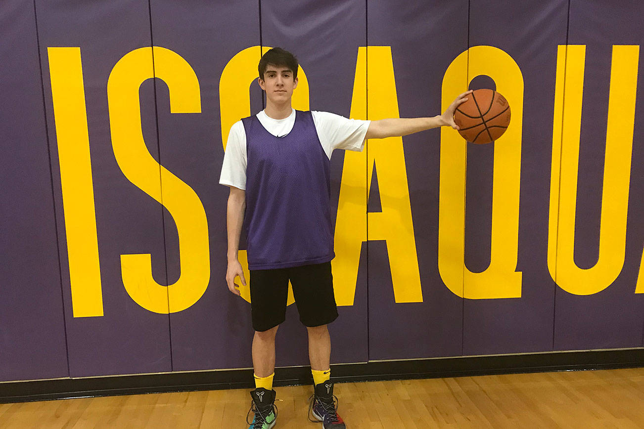 Issaquah Eagles sophomore Charlie Dietiker has recorded a double-double in three of his team’s last four games. Dietiker can play on the perimeter as well as in the paint for the Eagles. Shaun Scott, staff photo