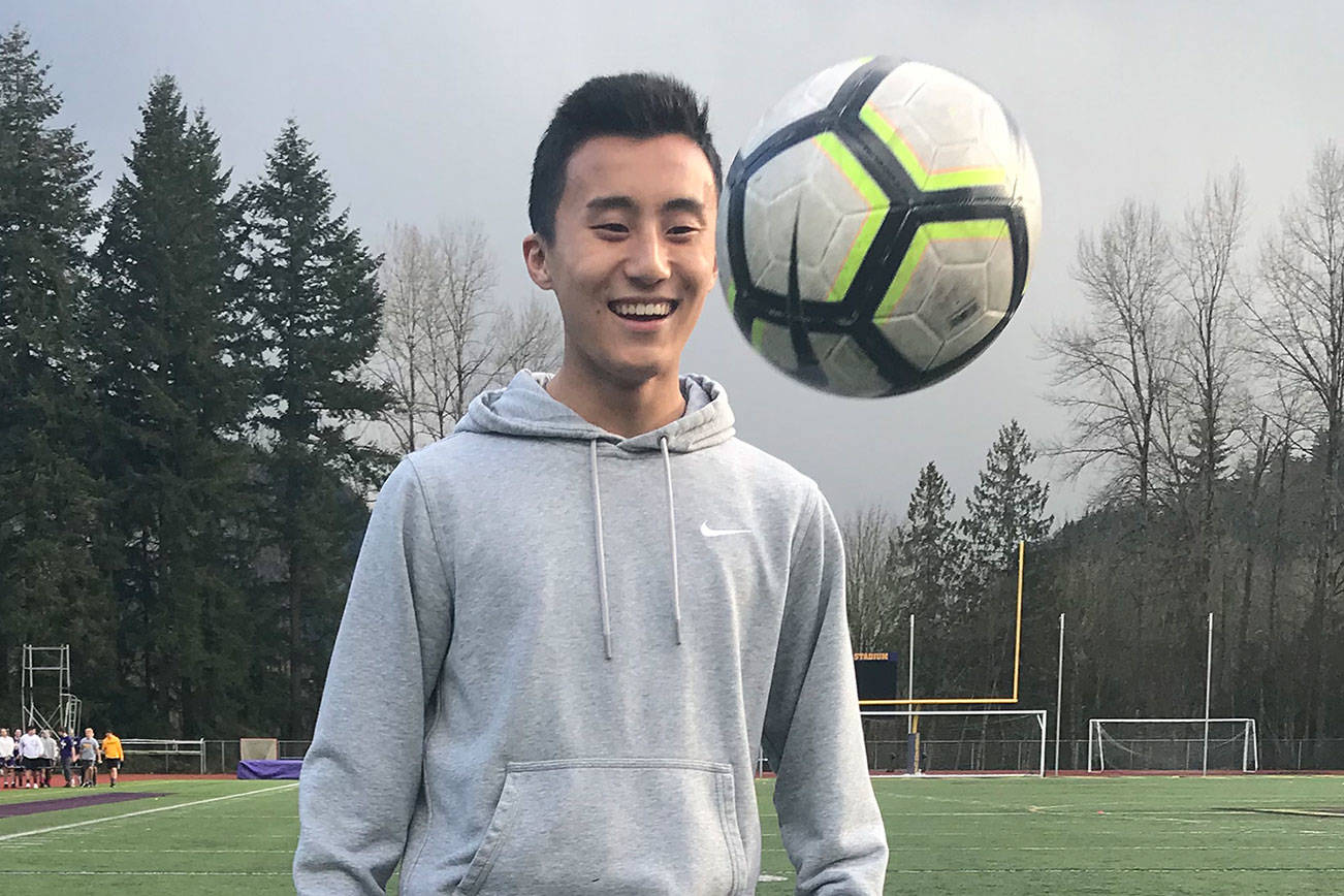 Issaquah Eagles senior center midfielder Josh Lee, who earned first-team all-league 4A KingCo honors during the 2018 season, is the undisputed leader of the team. Shaun Scott, staff photo