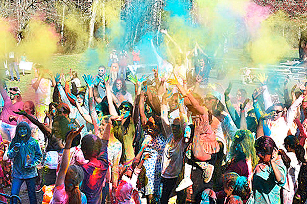 Holi Celebration — the Festival of Colors - on Saturday, March 23, at Lake Sammamish State Park in Issaquah. Photo couresty of Washington State Parks