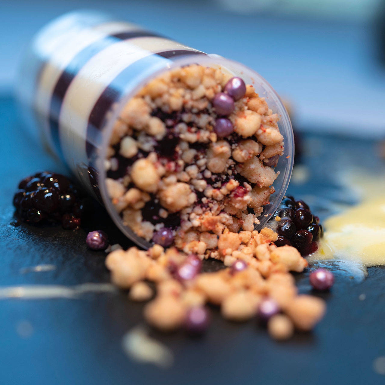 Snoqualmie Casino executive chef Justin Lee and pastry chef Chuck Dugo created a blackberry cheesecake push-pop that one the people’s choice and best dessert award in the Issaquah Epicurean Experience contest. Greater Issaquah Chamber of Commerce / courtesy photo