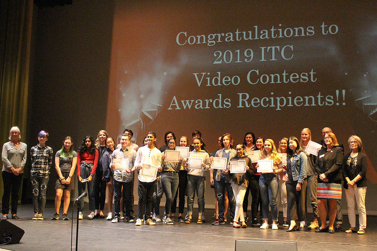Madison Miller / staff photo                                Influence the Choice held its 7th annual video contest awards ceremony on April 30 at Issaquah High School.