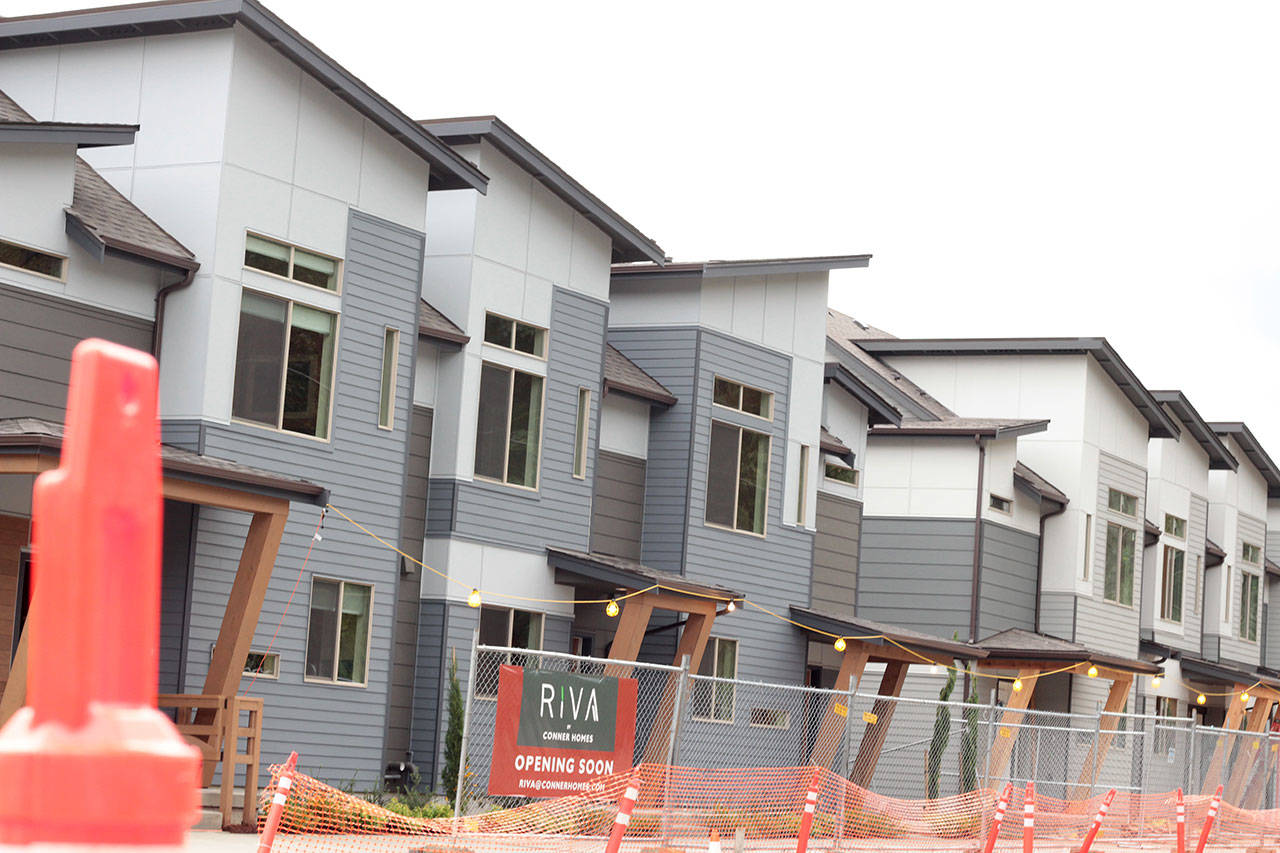 Natalie DeFord/Staff photo                                Conner Homes’ new RIVA townhomes in Issaquah.