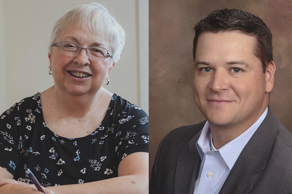 From left: Barbara de Michele and Tim Flood compete for Issaquah City Council Position 3 in the Nov. 5 general election. Courtesy photos