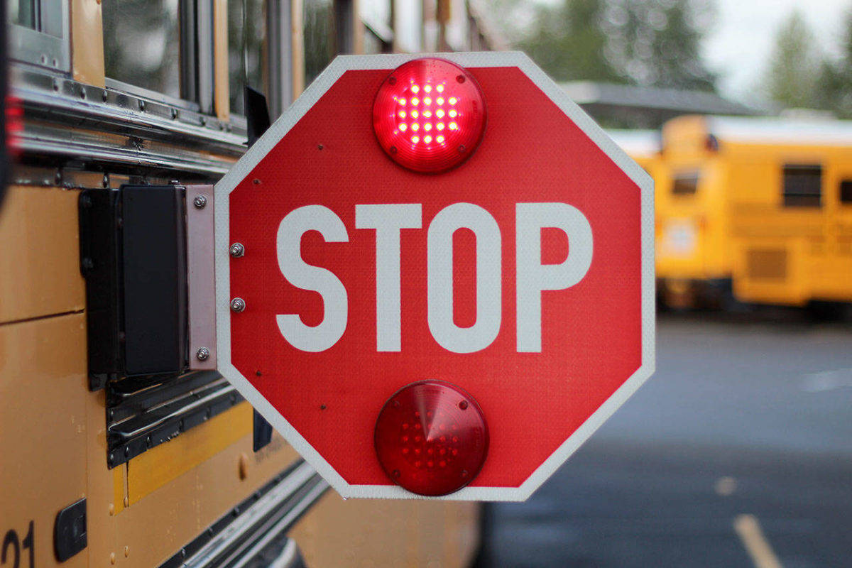 The ISD bus paddle camera program will go into effect in November. Courtesy photo