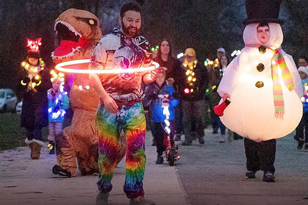 Courtesy photo                                The Light Up the Night Lighted People Parade and Holiday Beach Party will be 5–6:30 p.m. Sunday, Dec. 1, at Lake Sammamish State Park.
