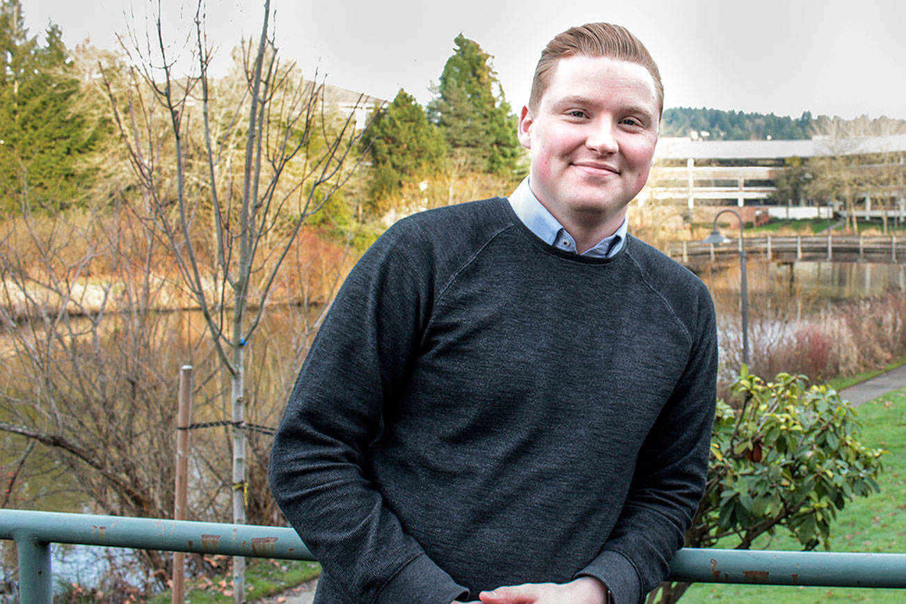 Natalie DeFord/Staff Photo                                New Issaquah Councilmember Zach Hall, age 25.