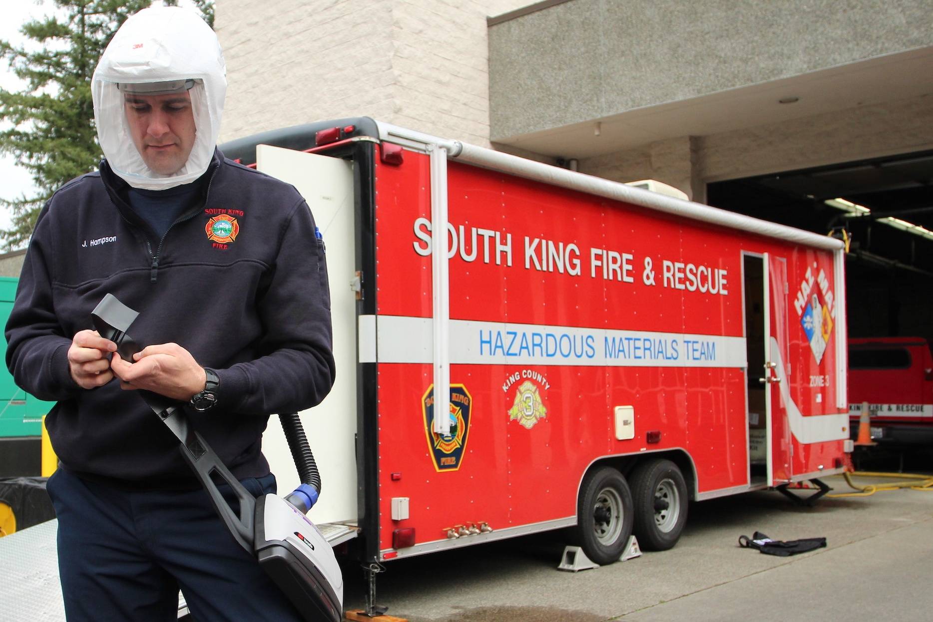 South King Fire opens county’s first decontamination site for law enforcement officers