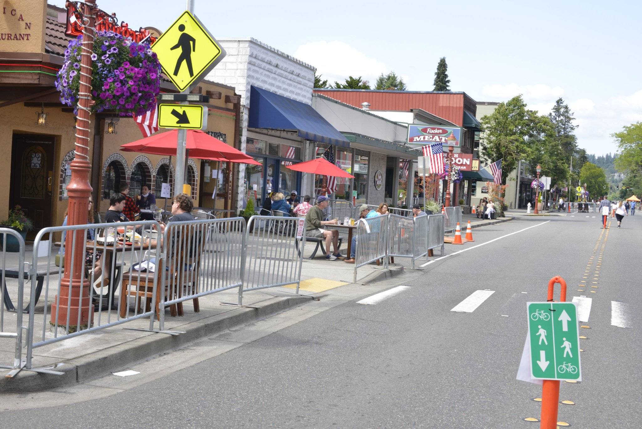 The ‘Streatery’ is back in action. Courtesy photo/City of Issaquah