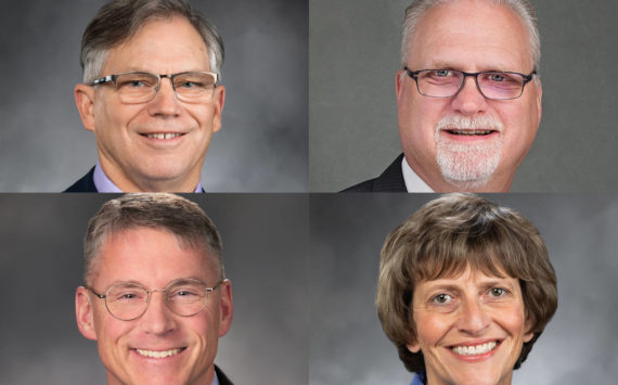 Courtesy Photos 
Candidates for the two 5th Legislative District positions. Top row: Bill Ramos (left) and Ken Moninski. Bottom: Chad Magendanz (left) and Lisa Callan.