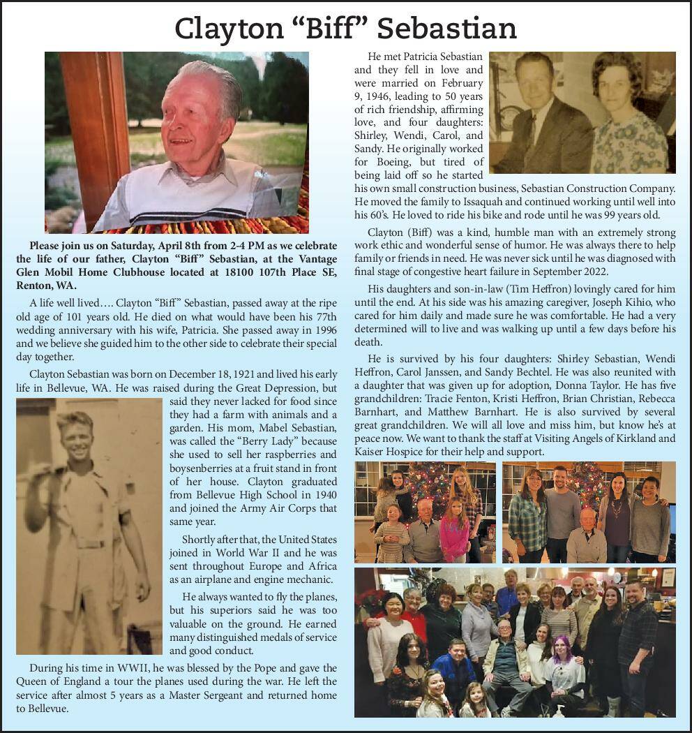Clayton "Biff" Sebastian | Obituary