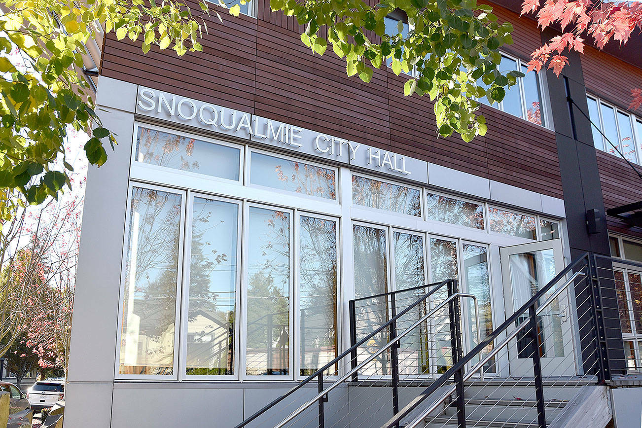 Snoqualmie City Hall. File photo.