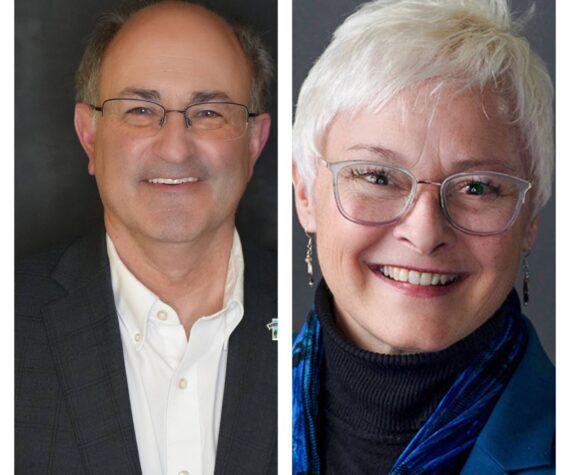 Pictured left to right: Rob Wotton and Sarah Perry.