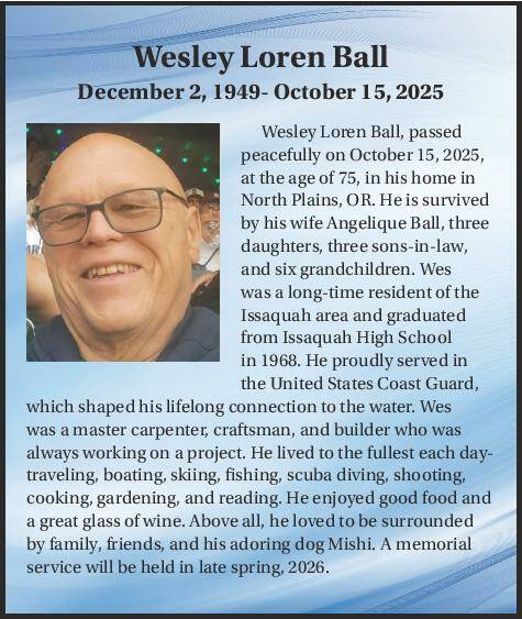 Wesley Ball | Obit