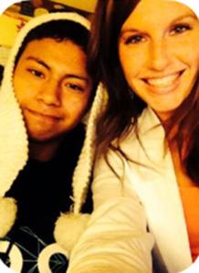 Kevin with a counselor from when he was in rehab in Spokane. She said