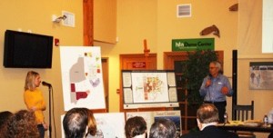 Port Blakely senior advisor Judd Kirk tries to assuage concerns of residents at an Issaquah Highlands Town Hall meeting Feb. 4.