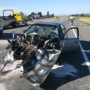 The vehicle that caused the crash in Conway