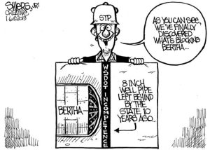 What's really blocking Bertha from digging the tunnel.