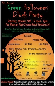 The Issaquah Highlands Green Halloween Block Party