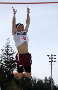 Eastlake senior Sean Ross clears 12-feet-6 inches in the pole vault during last weekend's Eastlake Invitational. He won the event again Thursday against Garfield — this time clearing 13 feet.