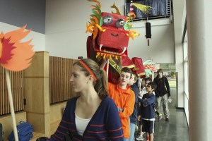 A group of Eastside Catholic  students led by Gracie Jenderzak