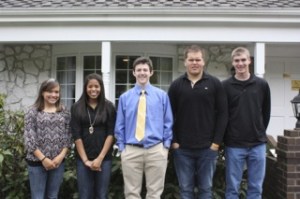 The Issaquah Rotary Club's honorees for athlete of the year: Liberty senior Kelsey Werre; Issaquah senior Johanna Carr; Issaquah senior Ryan Tiernan; Tiger Mountain senior Vladi Mnatsakanov; and Liberty senior Eric Etter.