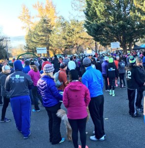 A scene from the Issaquah Turkey Trot Thursday morning.