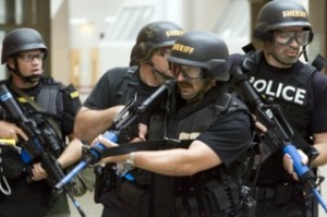 Holding ‘simmunitions’ weapons