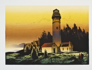 The art of Elton Bennett focused on daily life in and around Gray's Harbor.