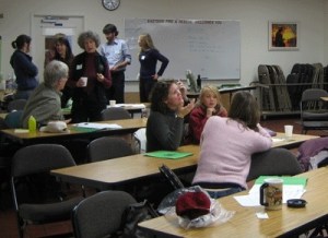 Local residents discuss how to get involved in shaping the future of Issaquah as part of the The Cascade Agenda Cities Program