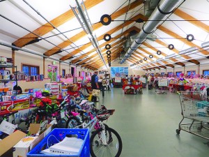 2012 was the first year Caring through Sharing Holiday Giving was held in Pickering Barn. About 1