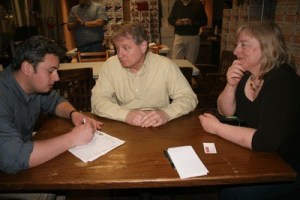 Sister Cities commission member Chantal Stevens and her husband