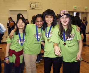 Four young students from Beaver Lake Middle School