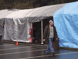 Tent City 4's current location is at Redwood Family Church in Redmond. The encampment's leadership plans to move out Oct. 19.