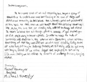 When they learned that school policies prohibited them from going into elementary schools to talk to the younger students directly