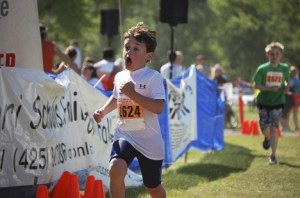 Young Jordan Issacs gave the Issaquah Triathlon his best shot last year