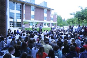 While school officials described the protest as peaceful and productive