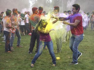 The Holi celebration in Bellevue.