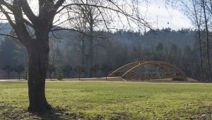 An artist's rendering of the planned Confluence Park bridge.