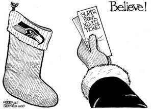 Seahawks fans hope Santa has something special in their Christmas stockings.