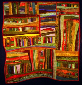 Andi Shannon's “Cedar Path” - will be a feature of the “Threads of Conversation” exhibition at University House early next month.